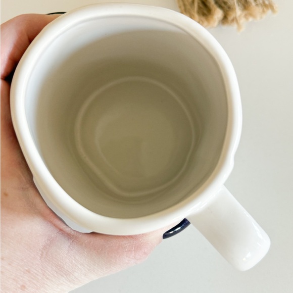 Rae Dunn Cream Mug with Black Text - Picture 2 of 3